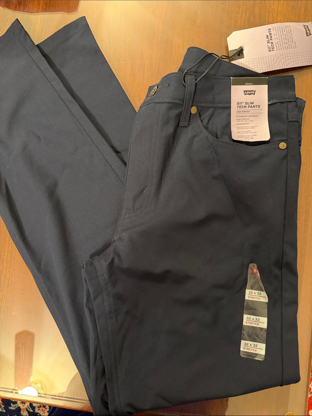 Levi's Slim Tech Pants in Navy